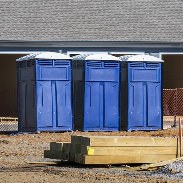 how can i report damages or issues with the portable toilets during my rental period in Fairlee VT